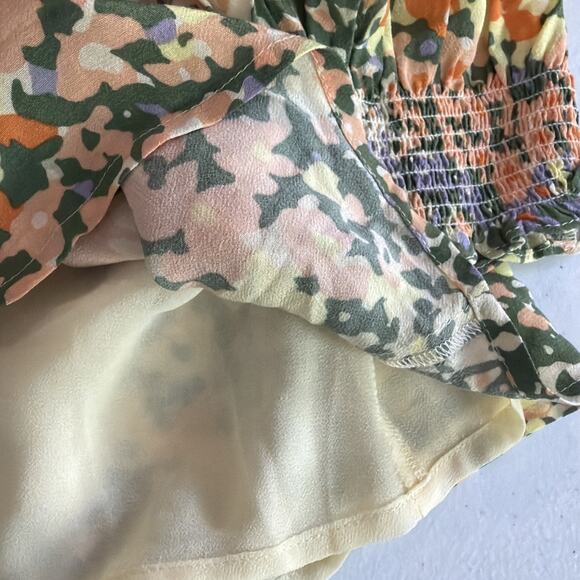 Rails Womens small Gardenia feminine romantic Roma Puff Sleeve A-Line Mini Dress - Picture 10 of 13